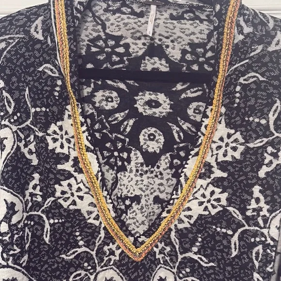 Free People Monochrome Patterned Sweater - Picture 4 of 6